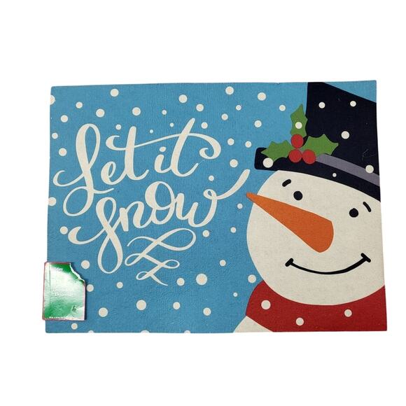 New Let it Snow door mat - Picture 1 of 3